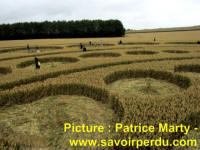 Avebury Stone Circle, Wiltshire crop circle, aerial photo 58